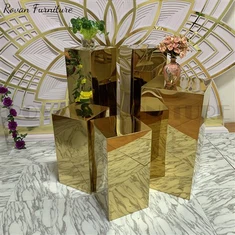 골드 아크릴 꽃 스탠드