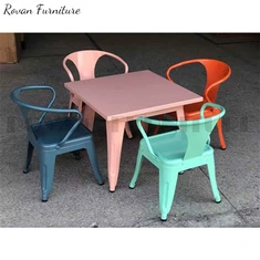 금속 강철 철제 Tolix 키드 테이블